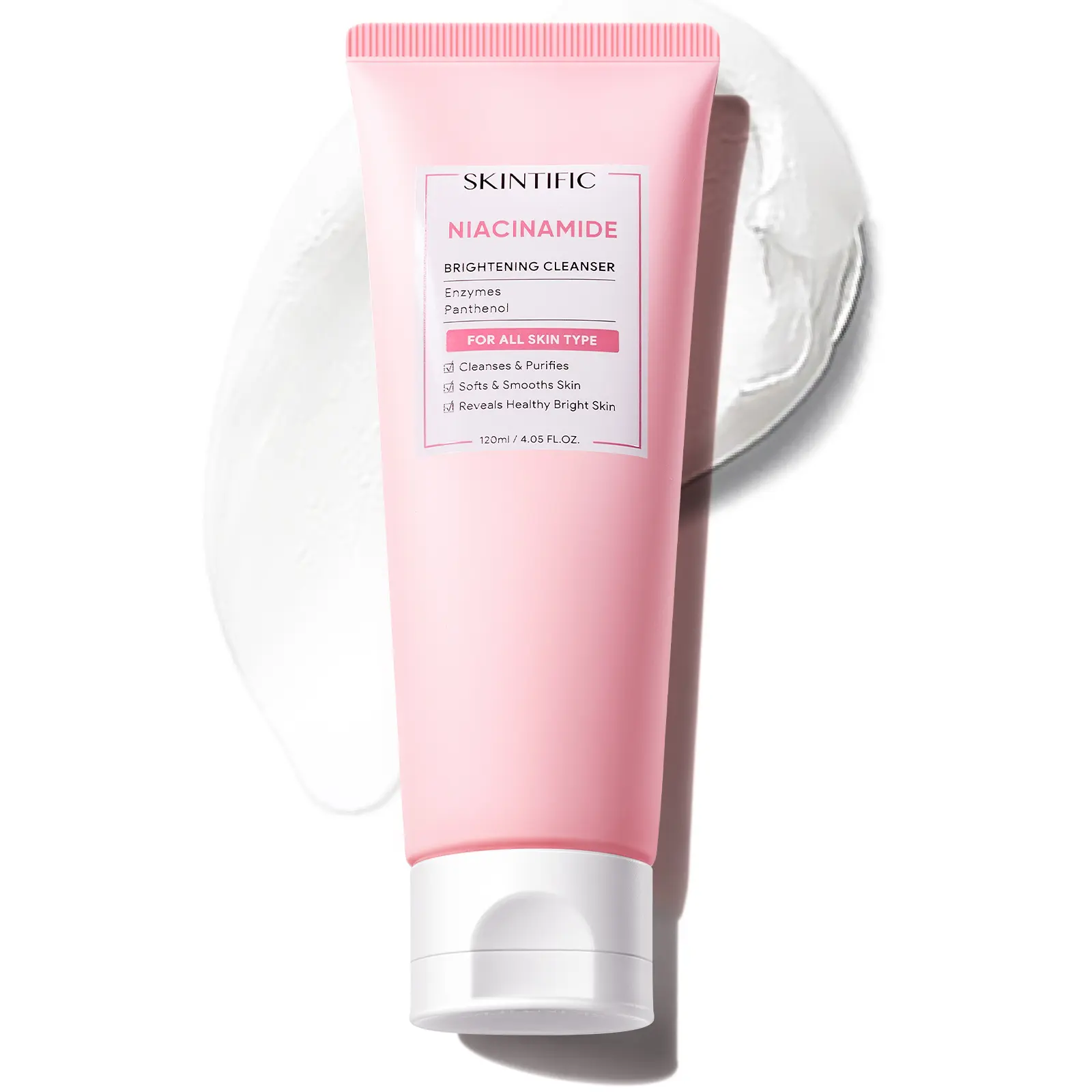 [New Launch] SKINTIFIC Niacinamide Brightening Cleanser - Alpha Arbutin & Enzymes for Brightening & Sebum Control