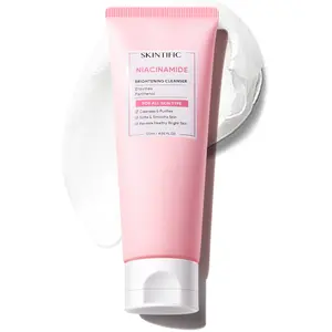 [New Launch] SKINTIFIC Niacinamide Brightening Cleanser - Alpha Arbutin & Enzymes for Brightening & Sebum Control