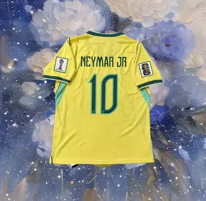 Home Yellow Neymar No. 10 Soccer Jersey
