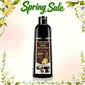 Goiple 3-in-1 Dark Brown Hair Dye Shampoo Herbal Formula with Ginseng Covers Gray Hair Natural Plant Haircare for Salon-Quality Results 200ml - Silky,valentine's day gifts for her/him