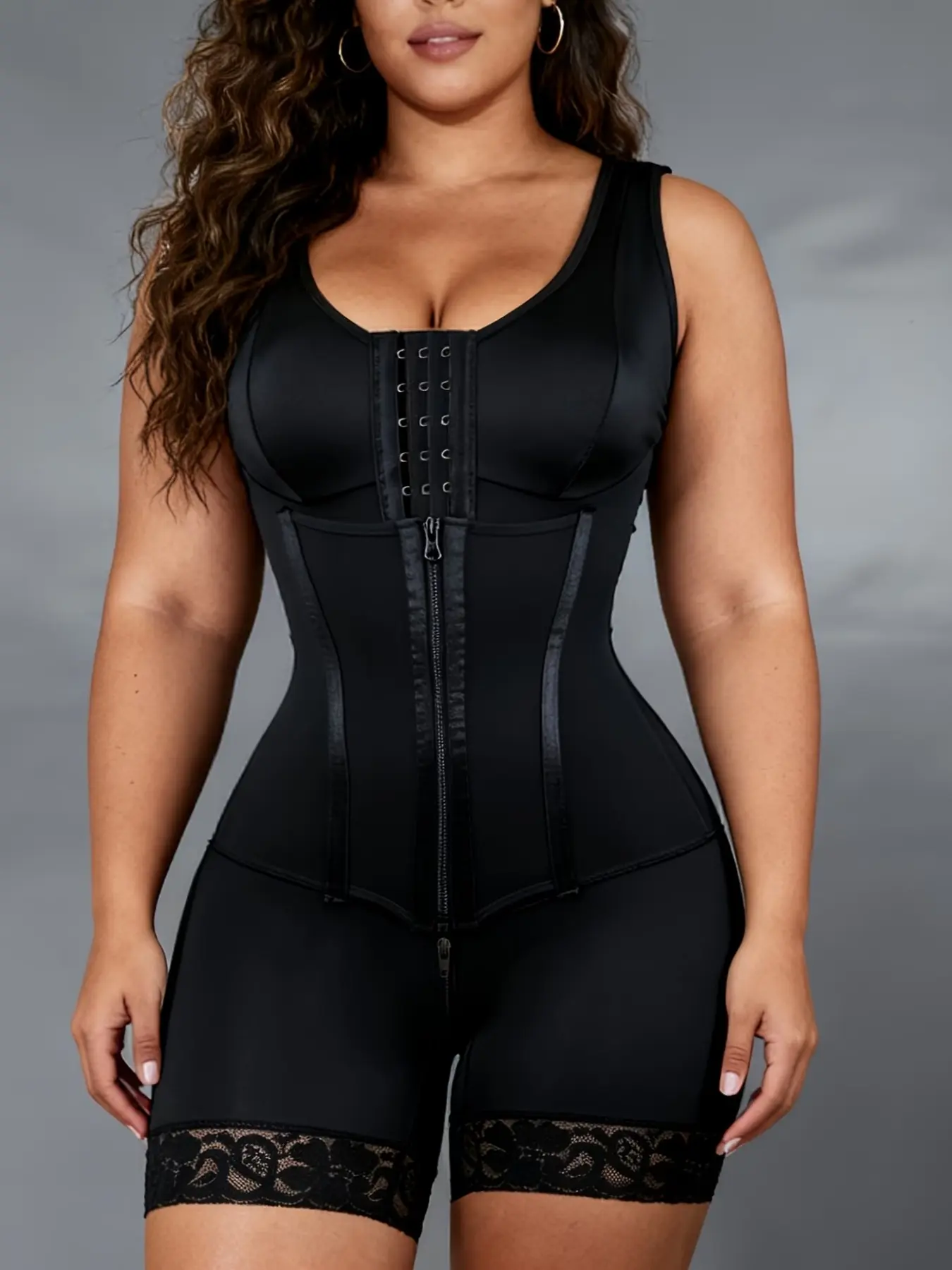 Full Body Tummy Control Girdle, Body Shaper Girdles, Women's High Compression Shapewear, Waist Reducing Shapewear, Fajas for Firm Waist & Lift Buttocks, Adjustable Zipper and Hooks Bodysuit, For Daily Wear & Sports Use