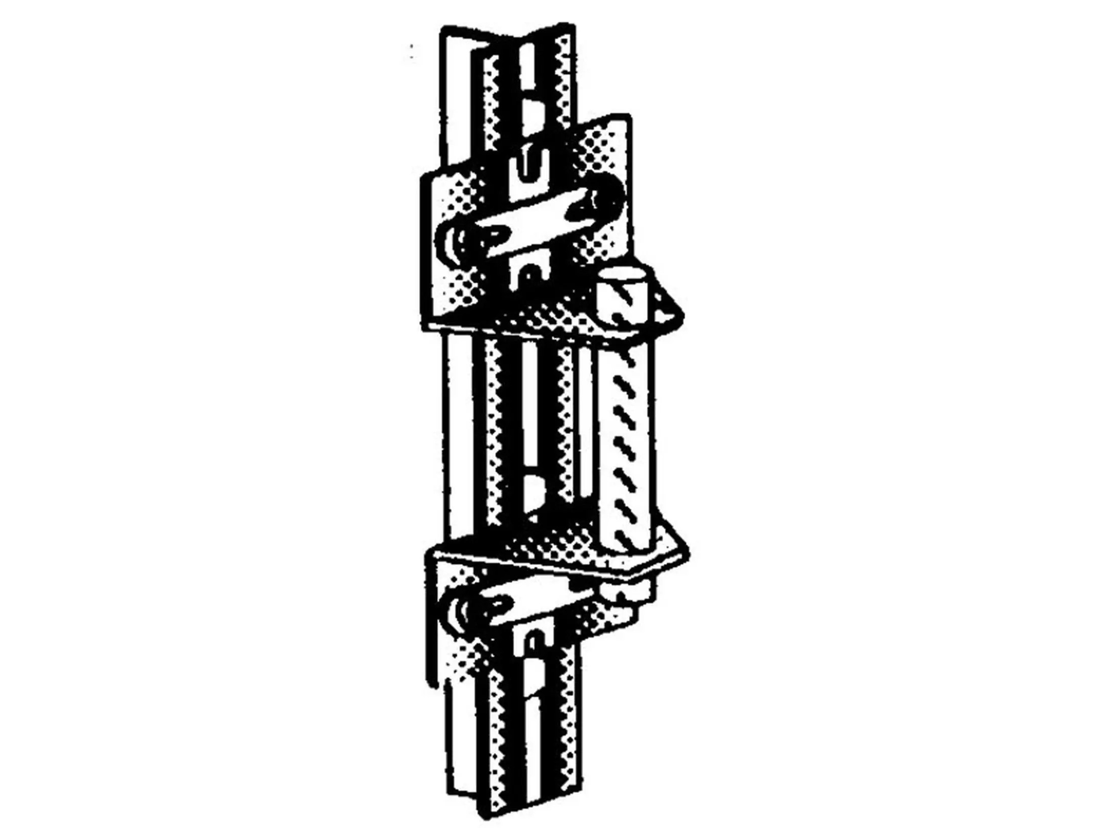 Gate Hinge Set for Post, Durable Metallic Hardware Hinges for Fence Gate Installation