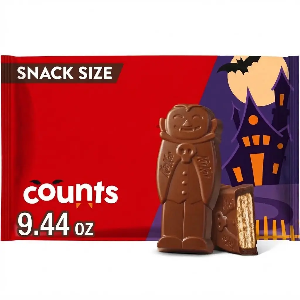 Milk Chocolate Wafer Snack Size Halloween Candy Bag, 9.44 oz