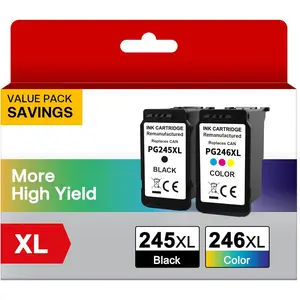245XL 246XL Ink  Combo Pack Replacement for  PG-245XL CL-246XL for PIXMA MG2420 MG2520 MG2522 MG2525 MG2920 MG2922 MG2924 MG3020 MG3022 MG3029 TR4520 1245 Printer