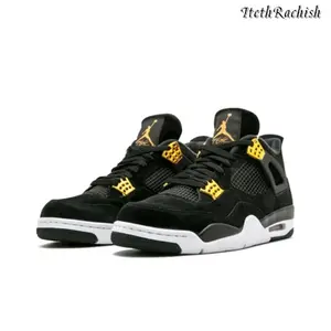 Replica black and gold comfortable running shoes, fashionable classic sports shoes, outdoor basketball shoes