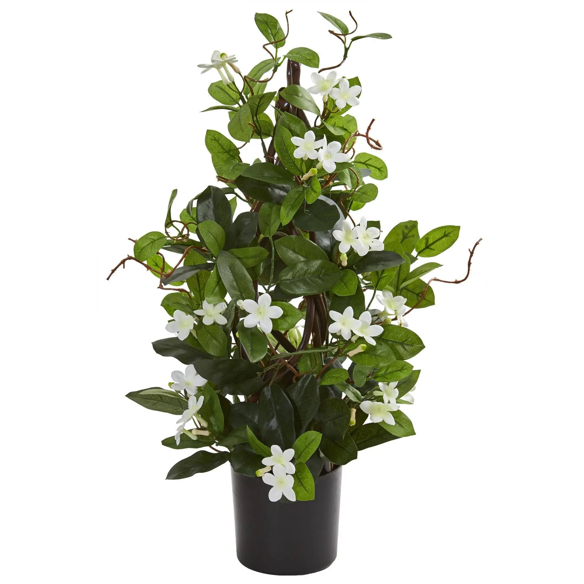 24” Synthetic Stephanotis Artificial Climber Plant - Natural Look Floral Climber with Fruit Accent, Kitchen Plant Decor for Indoor Home Supplies, Floral Decor