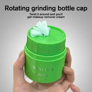 XIAOKS Green Tea Makeup Remover - Gentle Cleanser for Oily Skin with Rapid Emulsification & Deep Cleanse - 50g/1.69oz