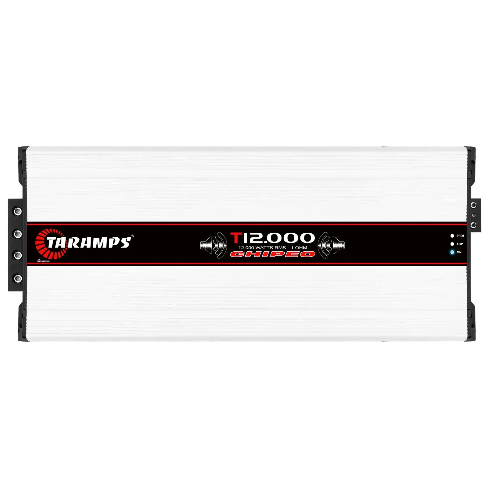 Taramps T 12.000 Chipeo 12000 Watts Rms 12.6 Volts Peak Power 13300 Watts Rms Monoblock Car Audio Amplifier with RCA Input Gain Control and Smart Cooler