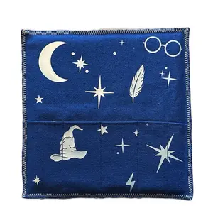 Wizarding Inspired Punch Needle Craft Tool Holder with Magic Themed Design Featuring Moon Stars and Glasses