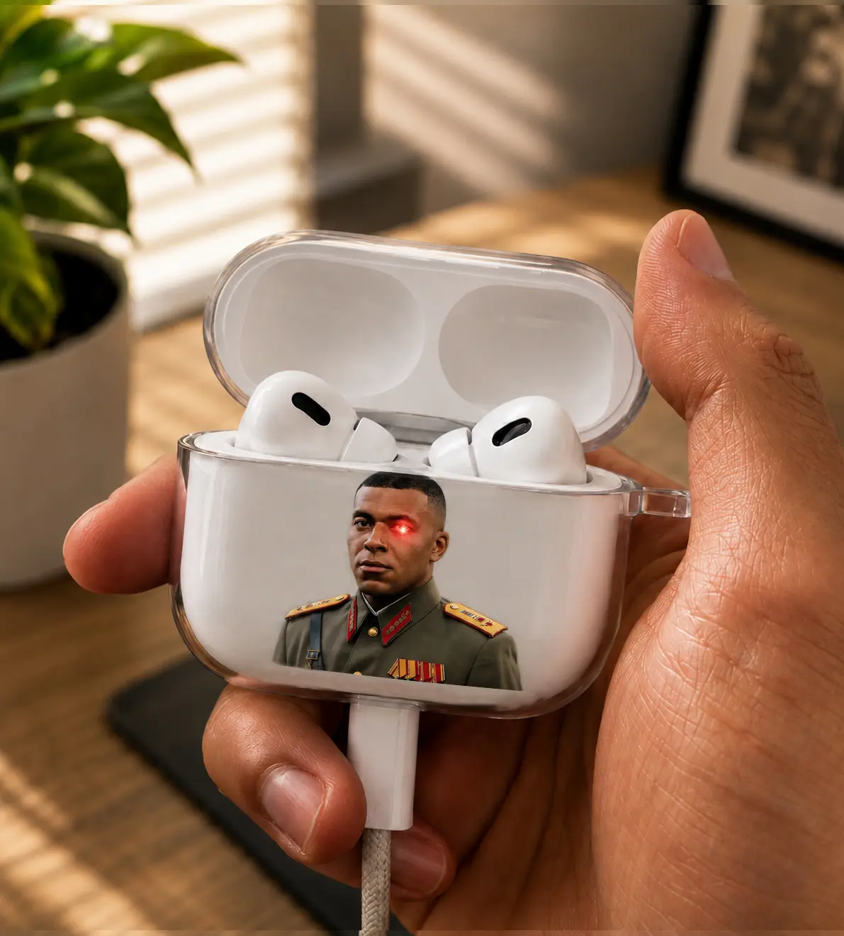 Funny Meme Kyl1an Mbapp3 Airpods Case