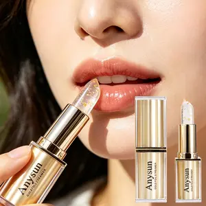 Temperature Controlled Color Changing Lipstick Long Lasting Glow Hydrating Lipstick Relieves Dry Chapped Lips Natural Pink Shade for Daily Makeup Lipgloss
