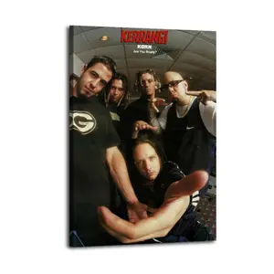 Korn Great Wall Art, Canvas Poster, Cute And Vibrant Poster for Bedroom, Dorm, A Perfect Gift Idea for New Year Home Decor