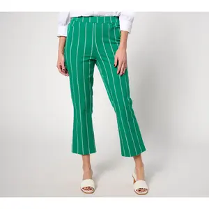 Isaac Mizrahi Live! Regular 24/7 Stretch Baby Bootcut Crop Pants