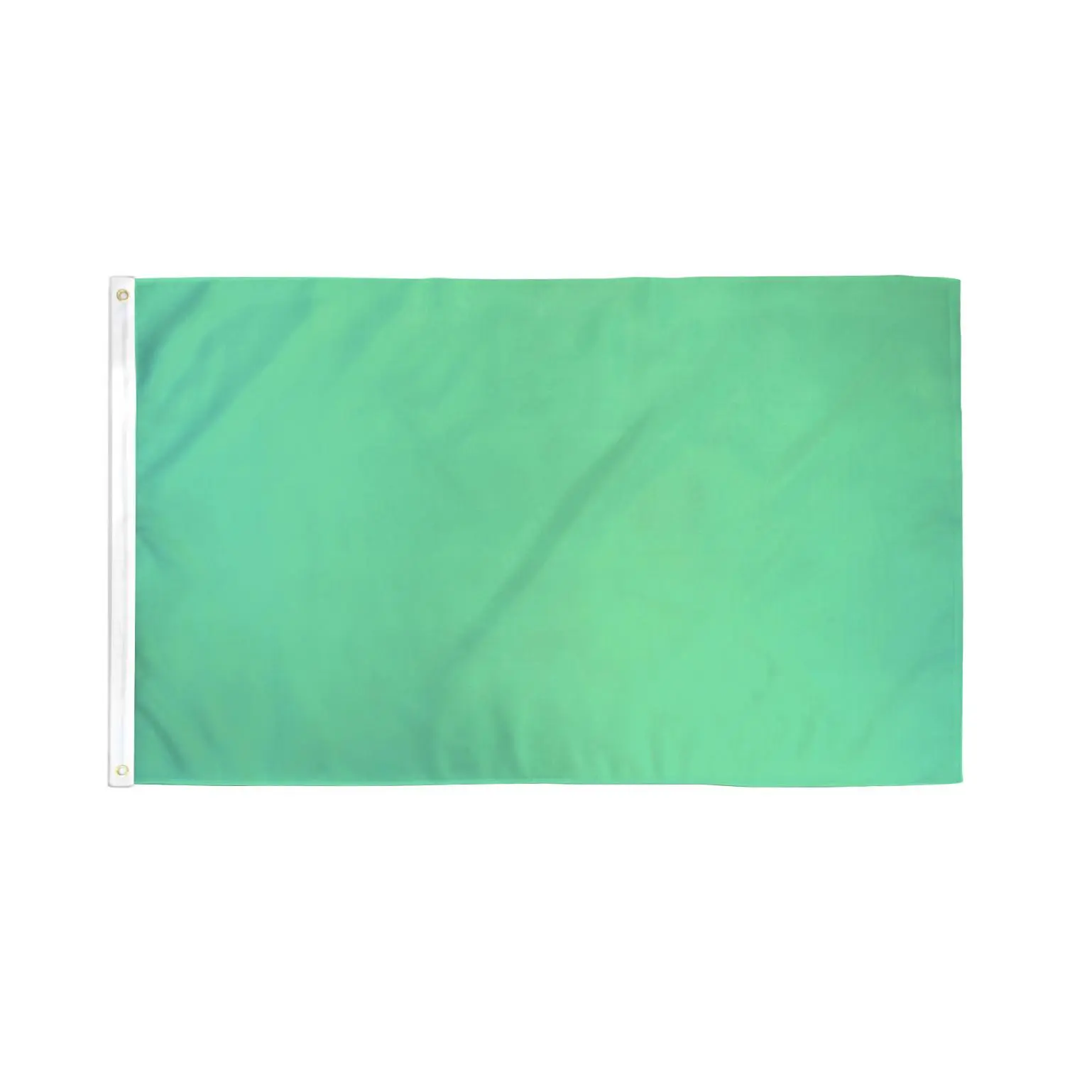 3x5 ft Hangable Solid Mint Green Polyester Durable Flag - Reinforced-Stitch Banner with Customizable Printing, Indoor-Outdoor Home & Baby Shower Supply for Display & Weddings