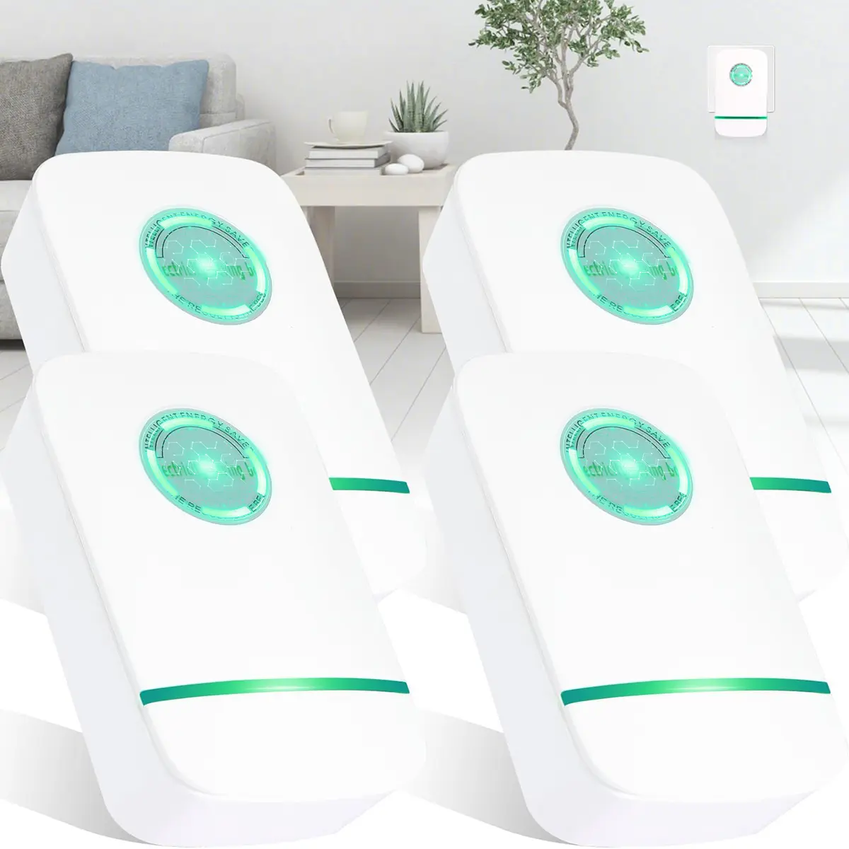 4PCS Plug-In Power Box, Smart Plug Device & Office US Plug, Plug&Play,  for Home/Office/Restaurants/Factory