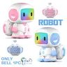 Electrical Remote Control Digital Rechargeable Robot Toy, Smart Touch Recording Interactive Parent-Child Plaything, Holiday Gift for Kids (built-In Battery)