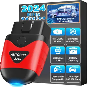 AUTOPHIX 3210 Bluetooth OBD2 Scanner Enhanced Wireless Car Code Readers Auto Scan Tools Battery Test, Alarm Setup, Performance Test Free Updates