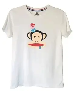 Paul Frank Julius Monkey Macrons Cookies Graphic Unisex Tee White Large