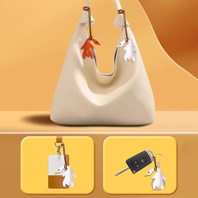 UV Color Changing Duck Decor, Sunscreen Effect Testing Reminder Pendant, Creative Car Accessories Interior Ornament for Car Bicycle Outdoor