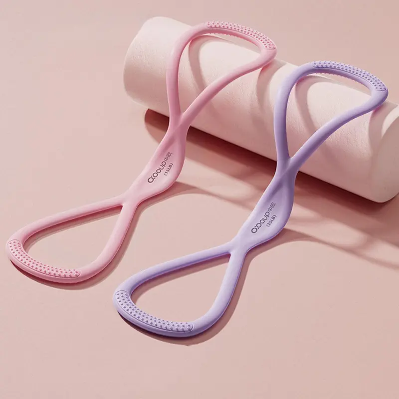 Silicone Resistance Band, 2 Counts/set Portable High Elasticity Chest Expansion Band, Yoga Stretching Band, Fitness Training Band, Workout Bands, Home Workout Gear, Fitness Equipment for Home Gym Workout