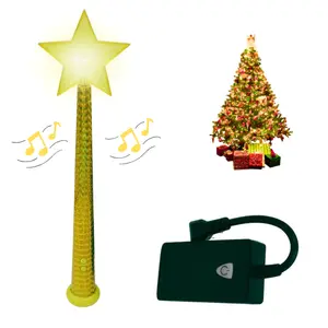 Wireless Remote Control Magic Wand Christmas Light with Smart Plug Switch for Holiday Decorations Fairy Garden Lighting Colorful Star Ornament