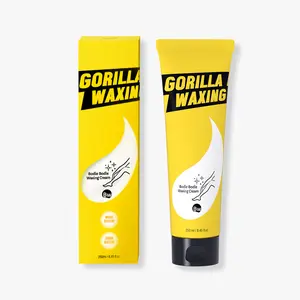 [GORILLA WAXING] Bodle Bodle Gentle Hair Removal Cream for Sensitive Skin 1 Pack (250ML) / 2 Pack (500ML)– Smooth & Painless Depilatory with Shea Butter, Tea Tree & Centella, Baby Powder Scent