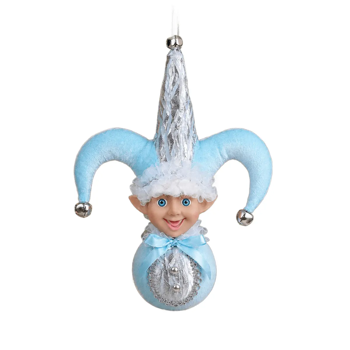 Christmas Elf Ornament – Light Blue