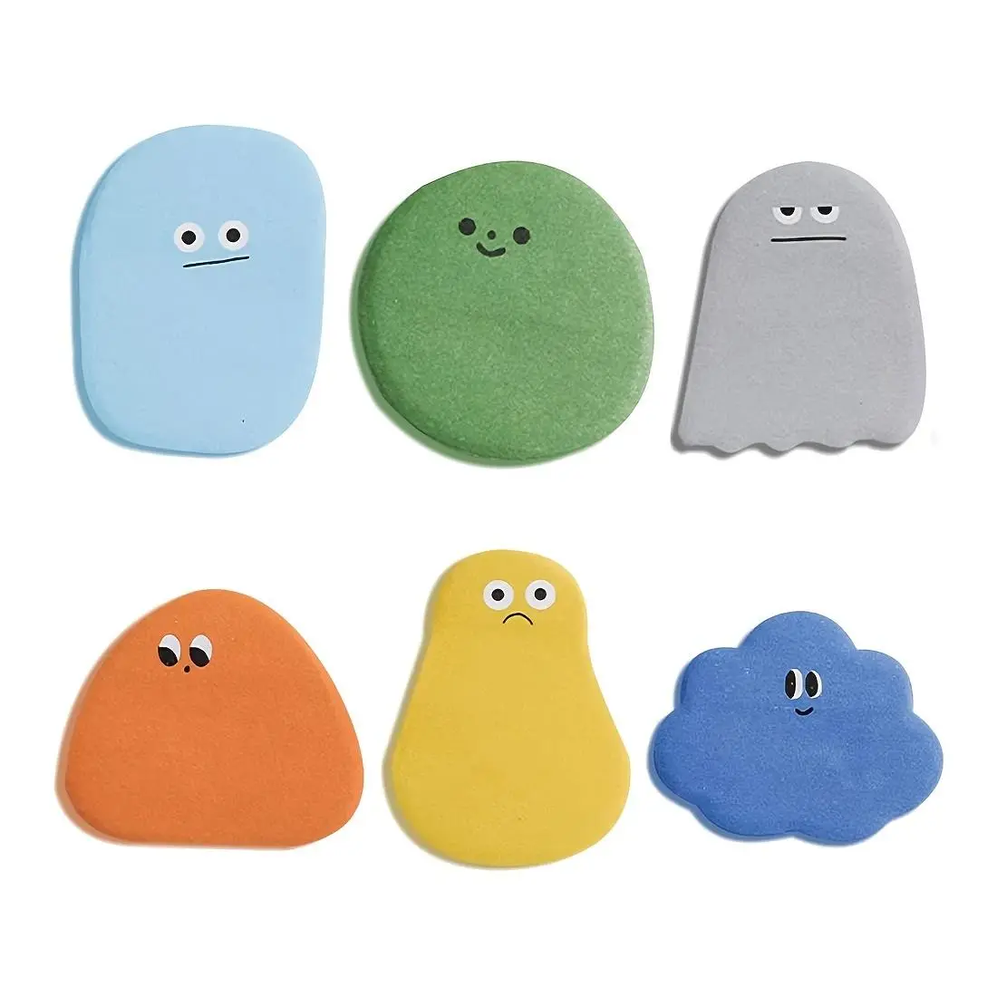 Cute Mini Sticky Note, 6 Counts/set Sticky Notes Set Portable Multi-function Self-stick Note, Office Stationery & Supplies for Home Office School