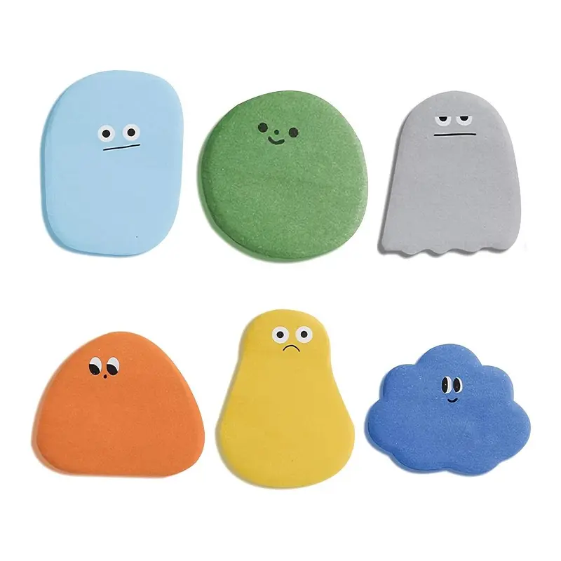 Cute Mini Sticky Note, 6 Counts/set Sticky Notes Set Portable Multi-function Self-stick Note, Office Stationery & Supplies for Home Office School