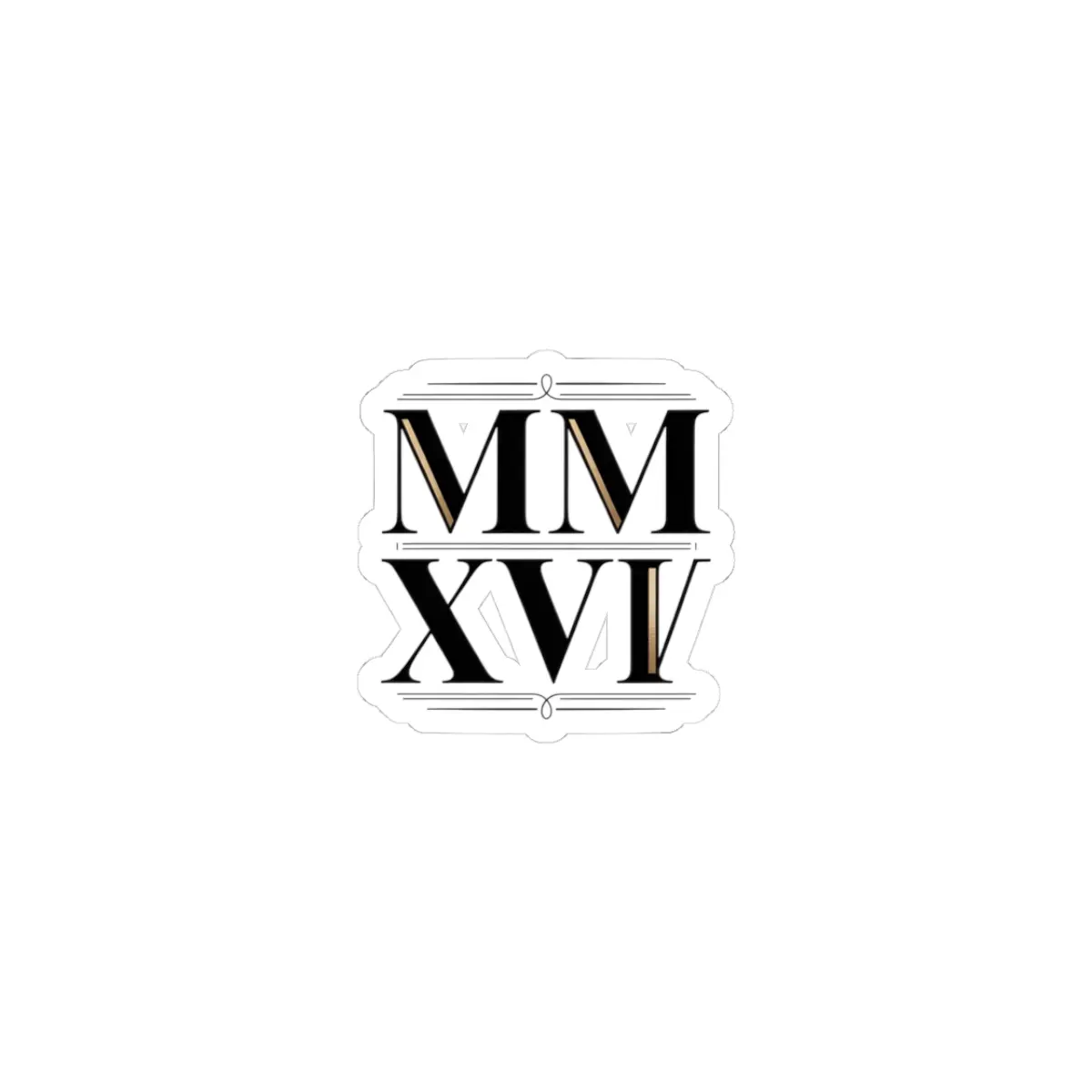 MMXXVI Roman Numerals Sticker | 2026 minimalist class decal - TikTok Shop