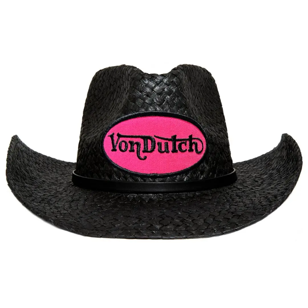 Black and Hot Pink 'Vintage Ranch' Cowboy Hat