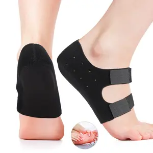 1Pair Gel Heel Protector Pad, Heel Pads, Adjustable Heel Arch Support Insole, Cushioned Insoles, Comfortable Non-Slip Footbed for Daily Wear, Ideal for All Seasons