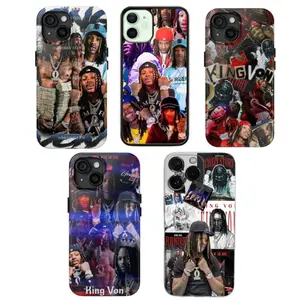 K-King Von Rapper Phone Case Singer Cover For iPhone 17 Air 16 15 14 13 12 11 Plus Pro Max Samsung Galaxy screen protector Shockproof Protection