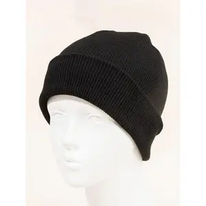 Solid Color Beanie Hat, Casual Winter Outdoor Sports Hat for Men & Women, Versatile Knitting Hat for Daily Wear
