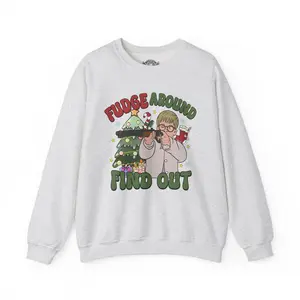 Christmas Story Fudge Around Find Out Unisex Heavy Blend™ Crewneck Sweatshirt