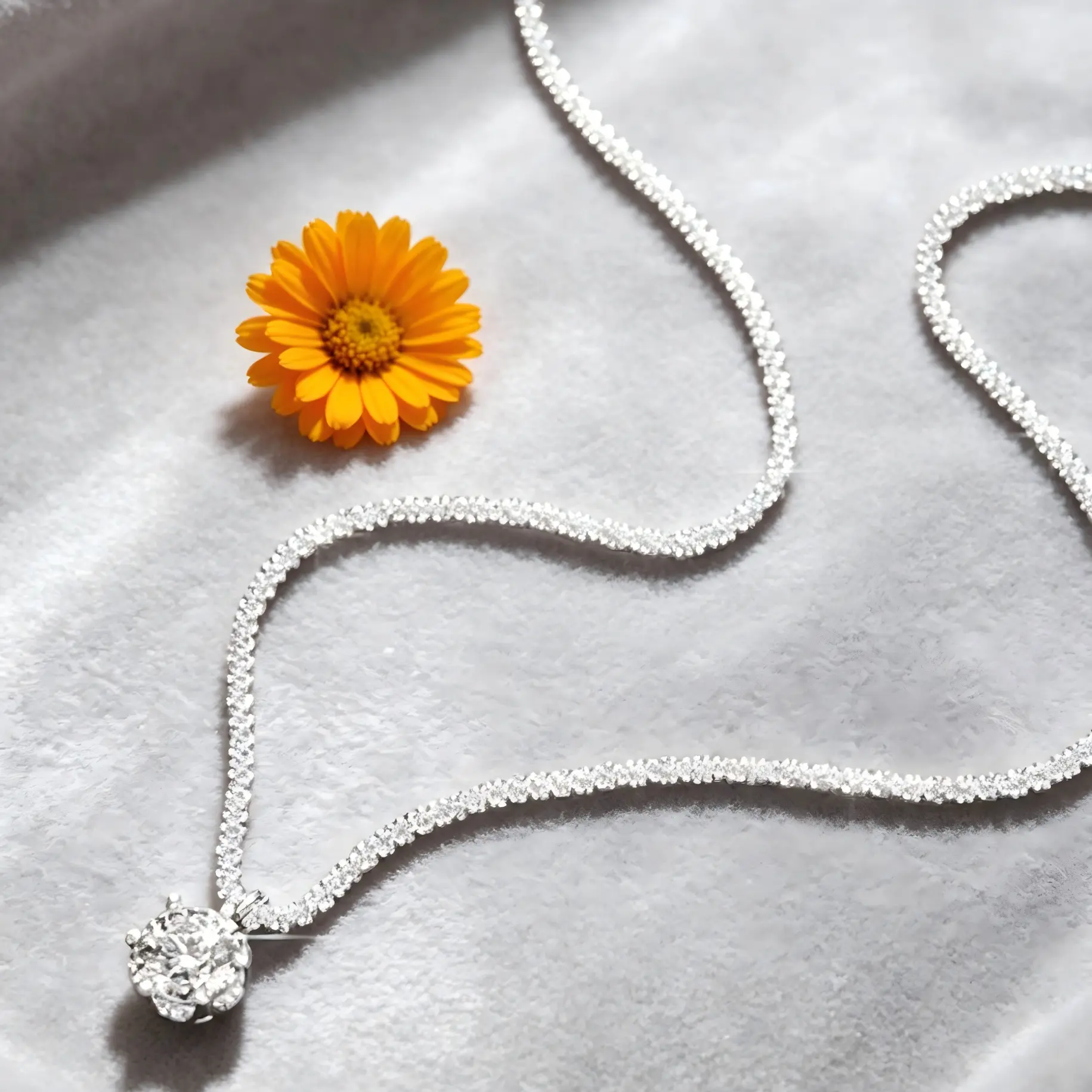 Women's Minimalist 5mm Hexagon Moissanite Pendant Necklace - Moissanite Jewelry, 40+4.5cm Sparkle Silver Foxtail Chain, Exquisite Trendy Daily Costume Jewelry Gift