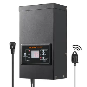 Father's Day Gift VEVOR 120W Low Voltage Landscape Transformer with Timer and Photocell Sensor, Waterproof Landscape Lighting Transformer, 120V AC to 12V AC for Outdoor, Spotlight, Pathway Light, Pool light, ETL
