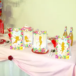 LaVenty 12 PCS Elf Fairy Party Favor Bags Fairy Party Supplies Fairy Birthday Party Decoration Fairy Birthday