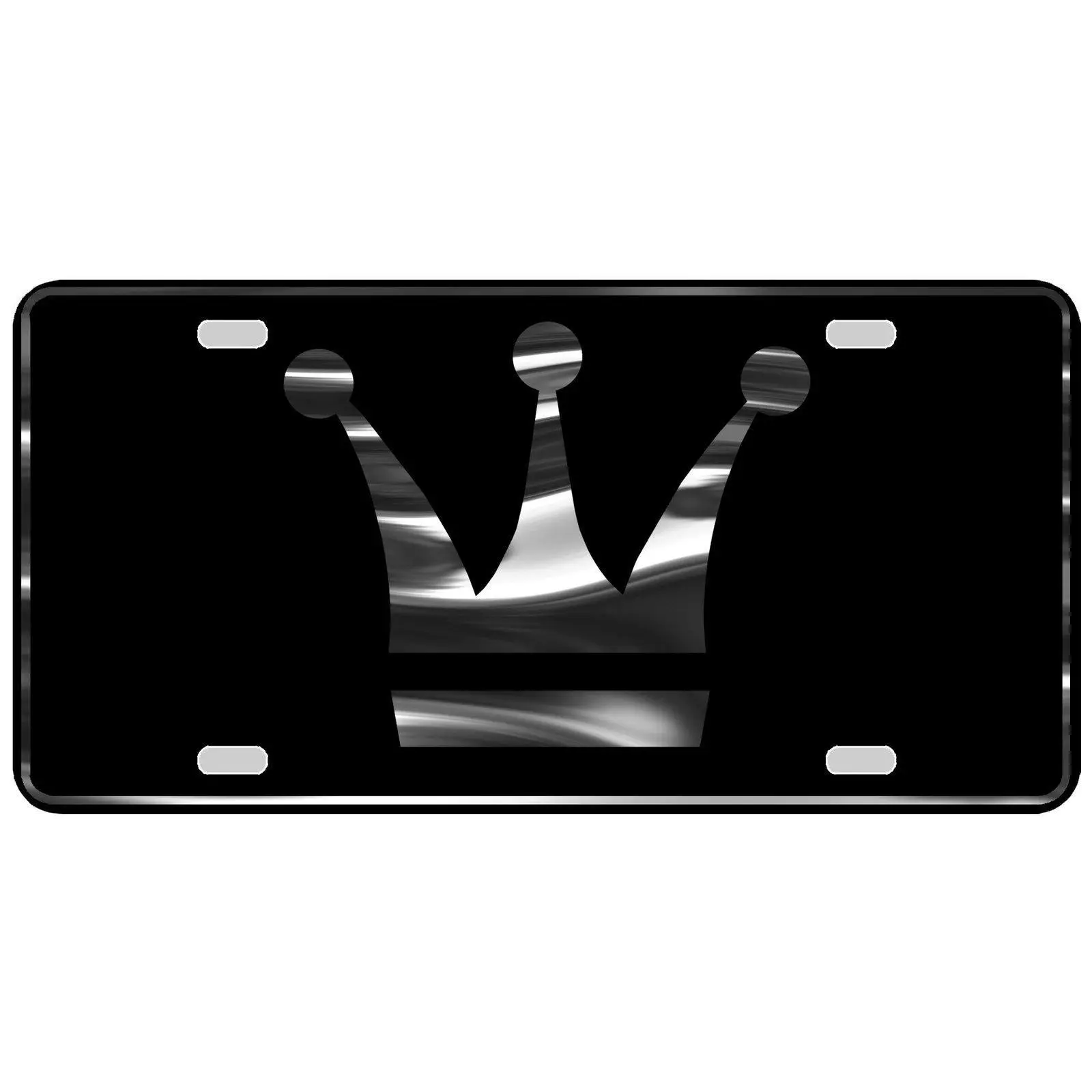 CustoMonsterDesigns Crown Royalty Heavy Duty Aluminum License Plate S16