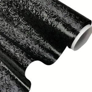 Premium Pet Cosmic Ghost Textured Carbon Fiber Vinyl Wrap Film, Self-Adhesive Car DIY Sticker Decal, Air Release Design