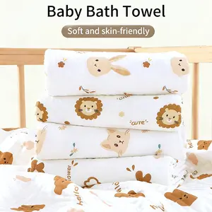 Baby Newborn Cotton Bath Towel, Super Soft Comfortable Bubble Cloth, Breathable Non-Irritating Children Blanket, Shower Towels, Perfect Christmas Halloween Gift