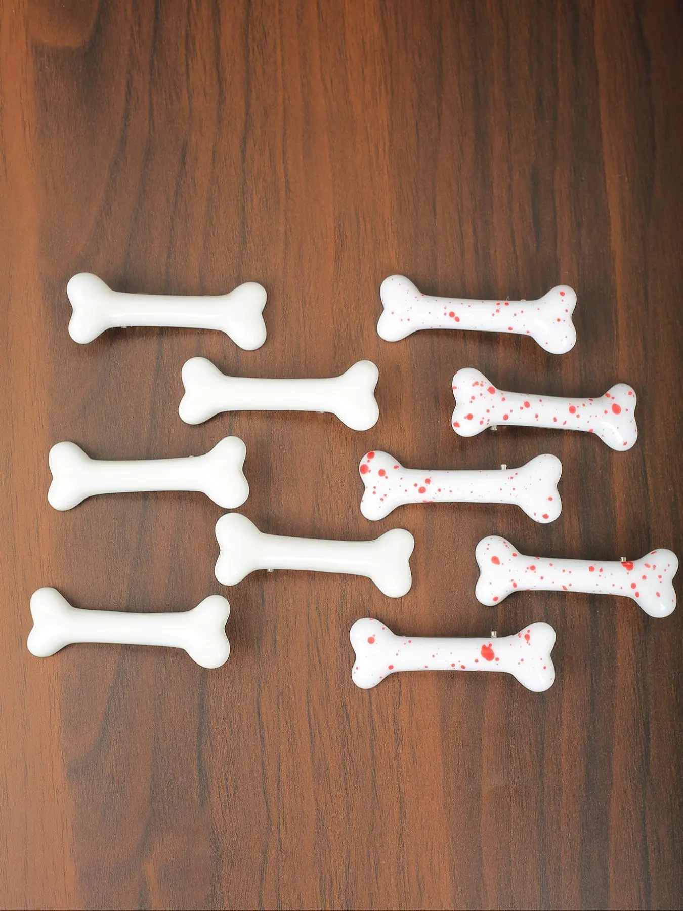 Cute Dog Bone Design Decorative Hair Clips, Super Cute Clips, Hair Clip Set, 2024 New Style Colorful Hair Accessories for Women & Girls, Fashion Hair Accessories for Party, Daily Clothing Decor, Halloween, Duck Bill Hair Clips, Hairclips