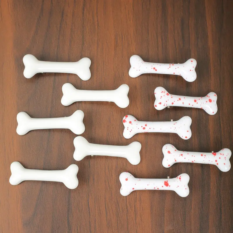 Cute Dog Bone Design Decorative Hair Clips, Super Cute Clips, Hair Clip Set, 2024 New Style Colorful Hair Accessories for Women & Girls, Fashion Hair Accessories for Party, Daily Clothing Decor, Halloween, Duck Bill Hair Clips, Hairclips