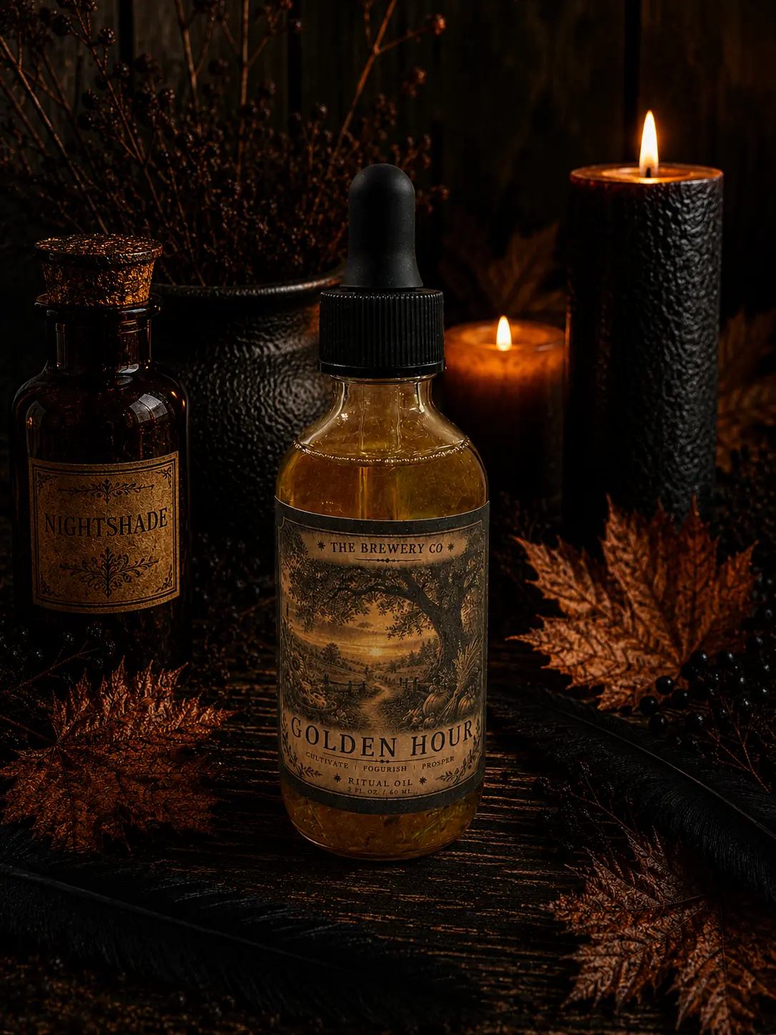 Golden Hour Botanical Perfume Oil | Warm Harvest Unisex Fragrance