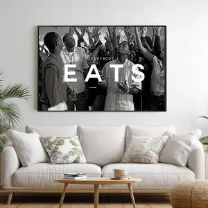 Paid in Full Everybody Eats Poster Movie Poster Cult Classic Film Wall Art Hype beast Wall Art for Bathroom, Restroom, Nursery,Kids Room