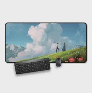 Moving Castle Mousepad - Medium, Large and Extra Large Sizes - Anti-Slip Rubber Base Gaming Castle Deskpad
