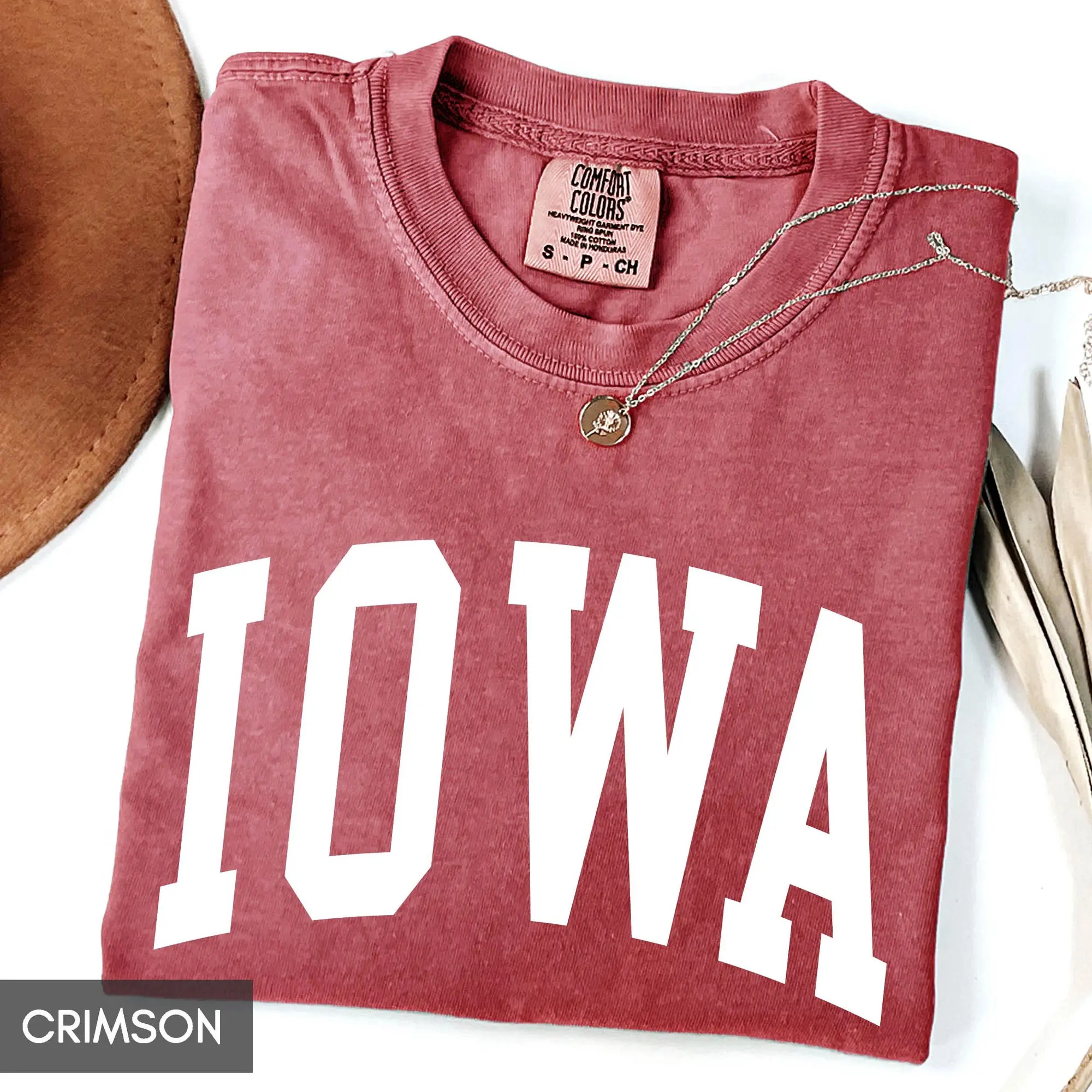 Comfort Colors Iowa Shirt, State of Iowa Shirt, Travel Shirt for him or her, Cute Iowa TShirt, Vintage Retro IA Trip tee