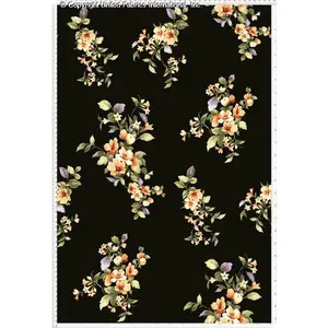 Challis Rayon Printed Daphy, Floral Fabric, Rayon Fabric, Dress Fabric, Sewing Fabric, Summer Fabric