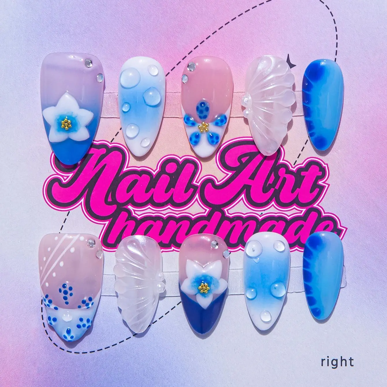 Blue smudges the ocean