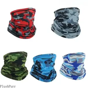 5PCS Unisex Cotton Cooling Neck Gaiter - Breathable, Anti-UV, Heat-Wicking, Sporty Protective Gear for Adult Outdoor Sports, All-Season Multi-Wear Mask, Anti-Uv Protective Gear